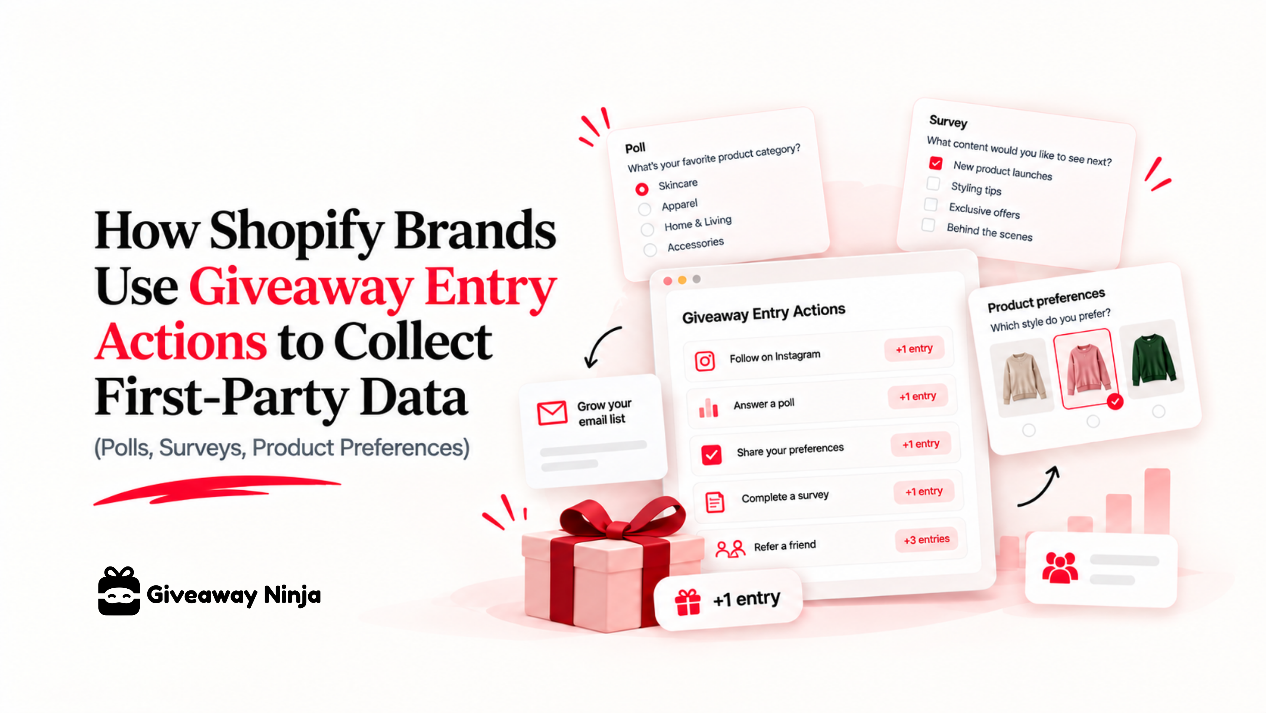 Collect first-party data with giveaways for your Shopify brand