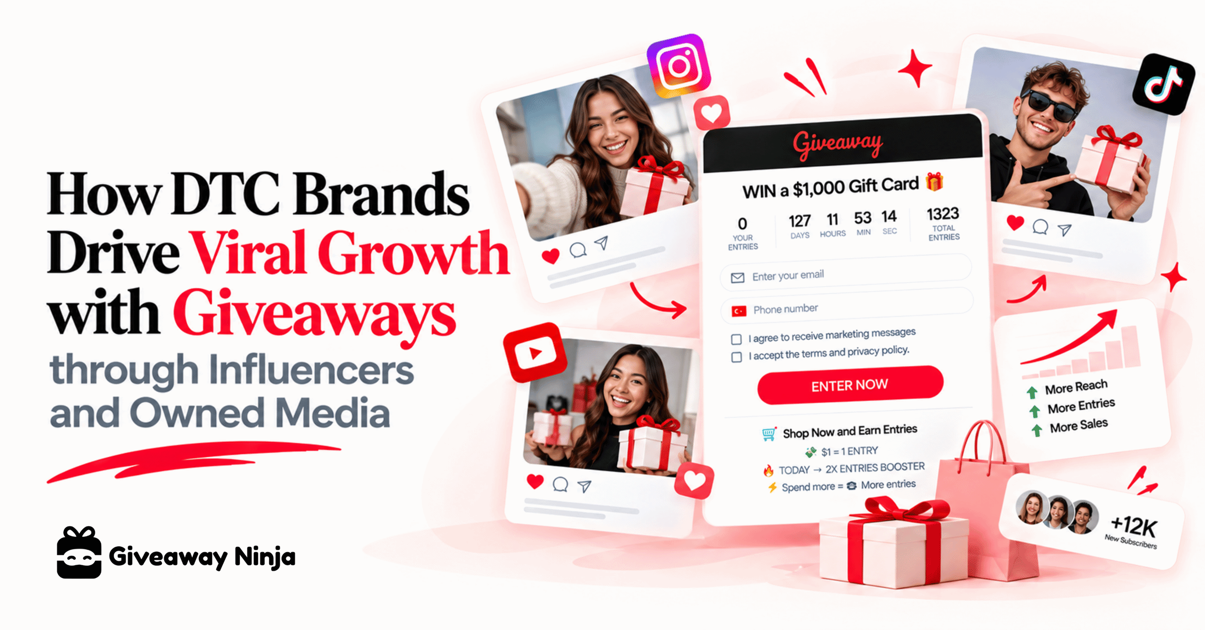 How DTC Brands Drive Viral Growth with Giveaways through Influencers and Owned Media
